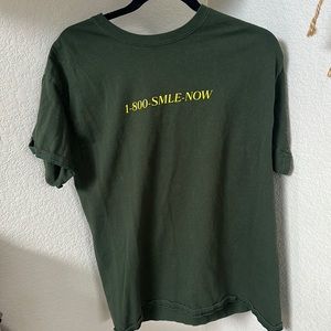 Unisex Arm green 1-800-SMILE-NOW t shirt